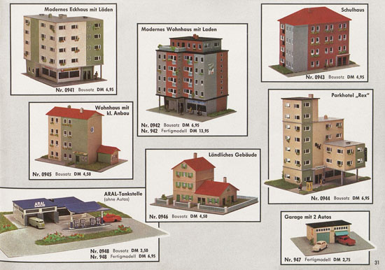 Busch Modelle Katalog 1966-1967