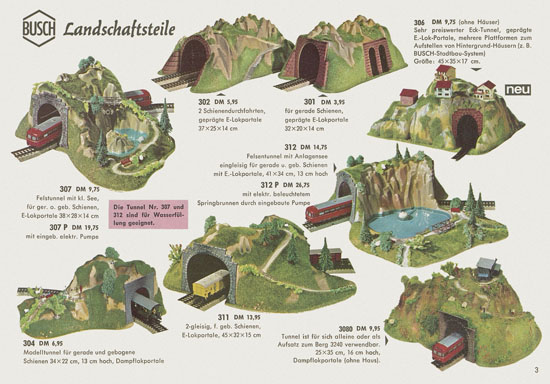 Seite 3 Busch Modelle Katalog 1965-1966