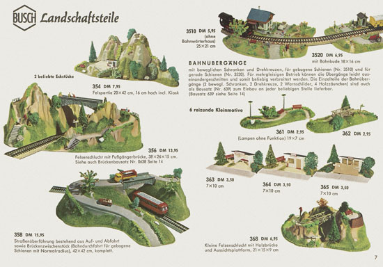 Busch Modelle Katalog 1965-1966