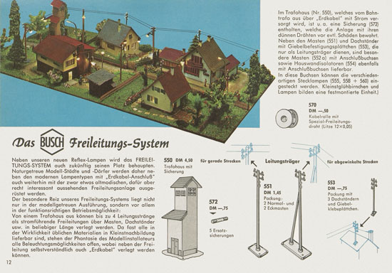 Busch Modelle Katalog 1965-1966