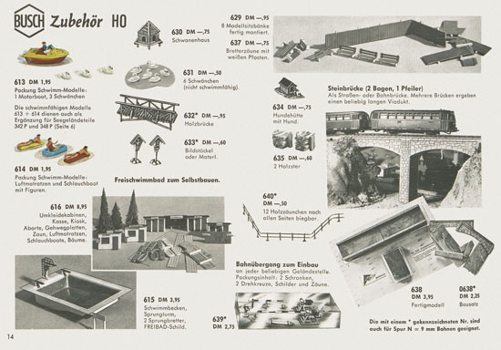 Busch Modelle Katalog 1965-1966