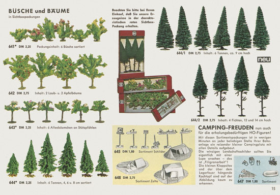 Seite 15 Busch Modelle Katalog 1965-1966