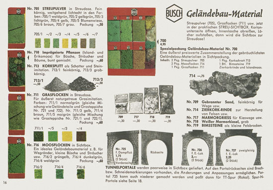 Seite 16 Busch Modelle Katalog 1965-1966