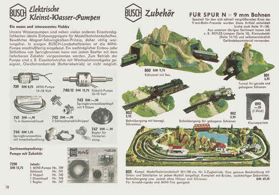 Seite 18 Busch Modelle Katalog 1965-1966