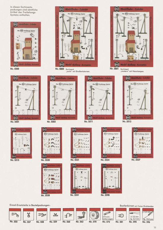 Busch Modellbahn-Zubehör Katalog 1968-1969