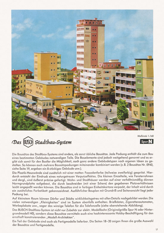 Busch Modellbahn-Zubehör Katalog 1969-1970