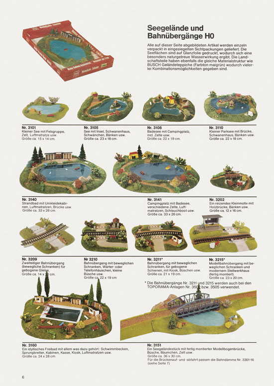 Busch Modellbahn-Zubehör Katalog 1975-1976