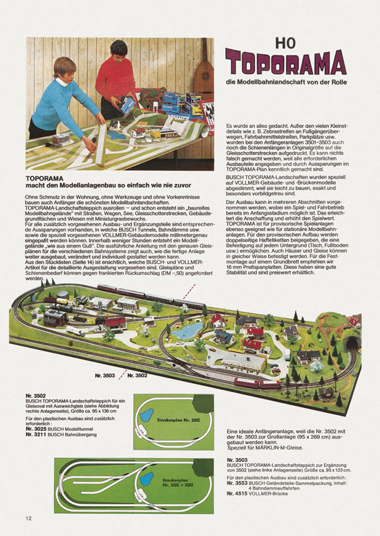 Busch Modellbahn-Zubehör Katalog 1975-1976