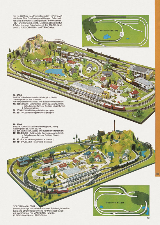 Busch Modellbahn-Zubehör Katalog 1975-1976