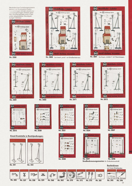 Busch Modellbahn-Zubehör Katalog 1975-1976