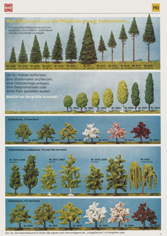 Busch Modellbahn-Hobby Katalog 1977-1978