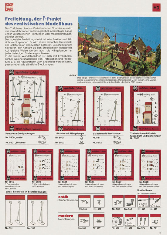 Busch Modellbahn-Hobby Katalog 1977-1978