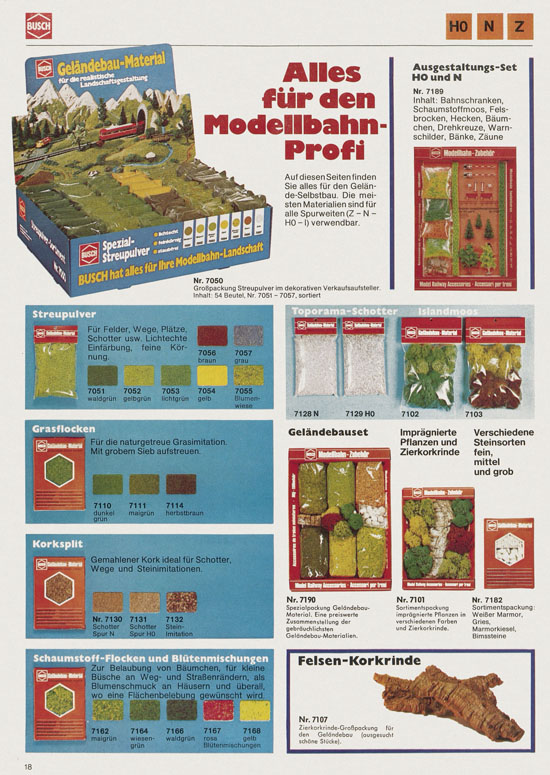 Busch Modellbahn-Hobby Katalog 1977-1978