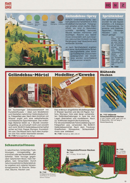 Busch Modellbahn-Hobby Katalog 1977-1978