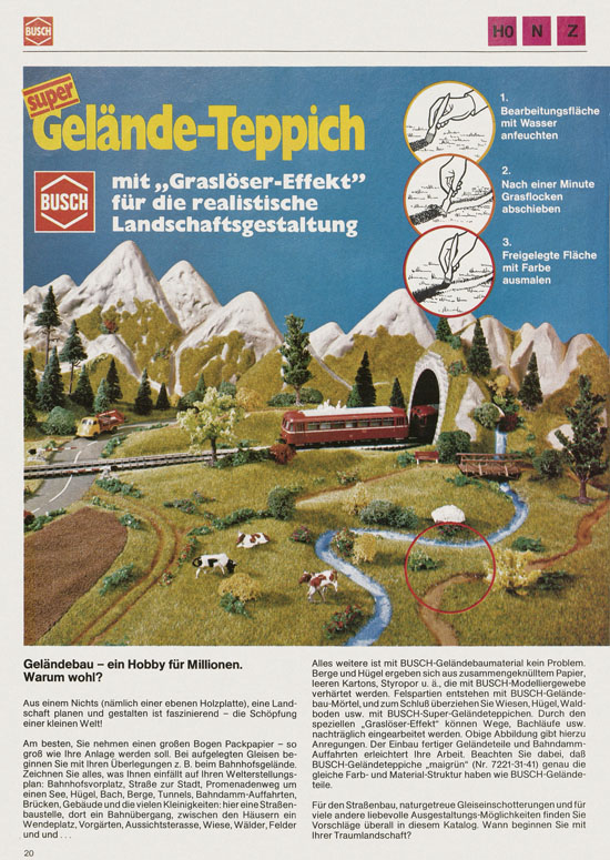 Busch Modellbahn-Hobby Katalog 1977-1978