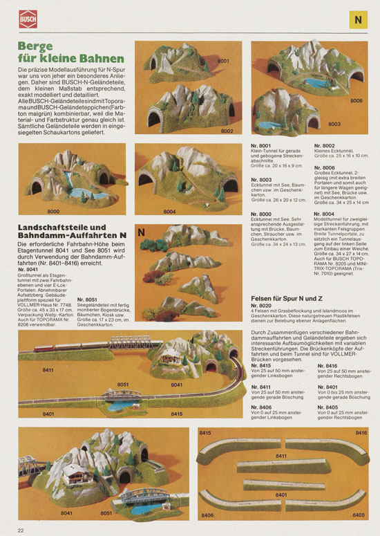 Busch Modellbahn-Hobby Katalog 1977-1978