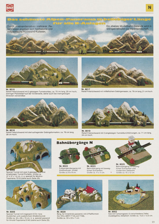 Busch Modellbahn-Hobby Katalog 1977-1978