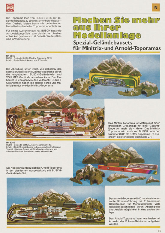 Busch Modellbahn-Hobby Katalog 1977-1978