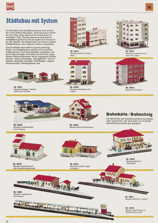 Busch Modellbahn-Hobby Katalog 1977-1978