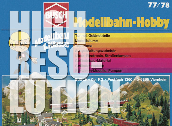 Busch Modellbahn-Hobby Katalog 1977-1978