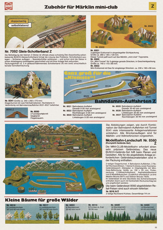 Busch Modellbahn-Hobby Katalog 1978-1979