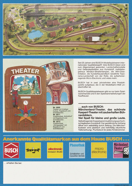 Busch Modellbahn-Hobby Katalog 1978-1979