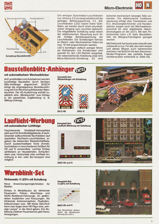 Busch Modellbahn-Hobby Katalog 1979-1980