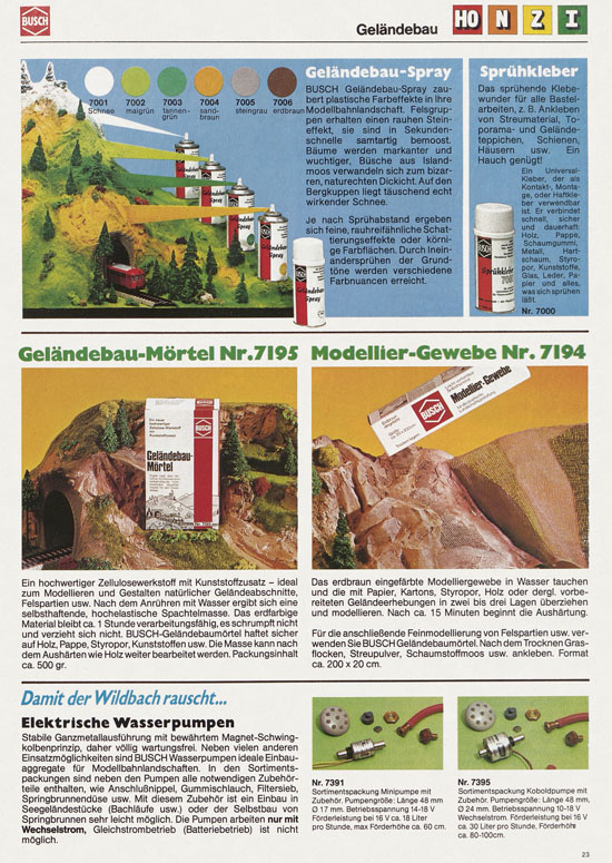 Busch Modellbahn-Hobby Katalog 1979-1980