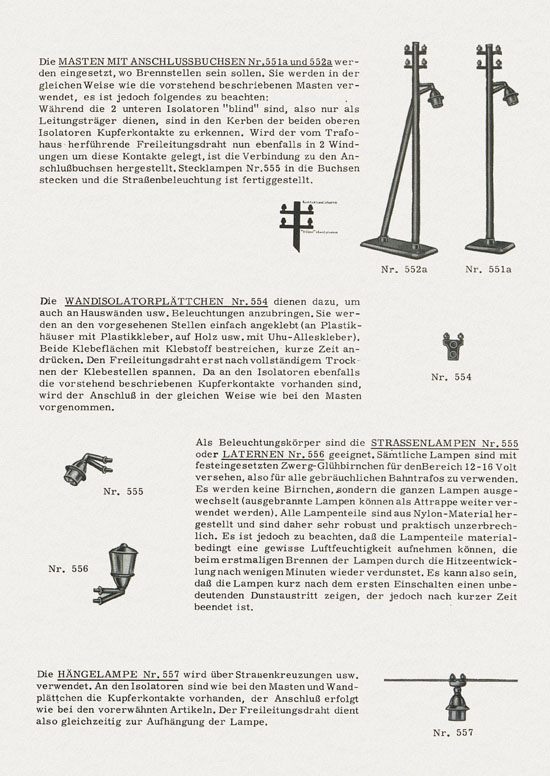 Seite 3 Busch Montageanleitung für Straßenlampen 1960