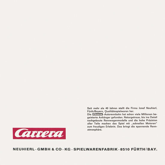 Seite 2 Carrera Katalog 1967-1968