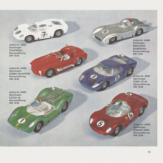 Carrera Katalog 1967-1968