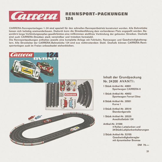 Carrera Katalog 1967-1968