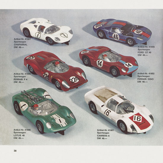 Seite 40 Carrera Katalog 1967-1968