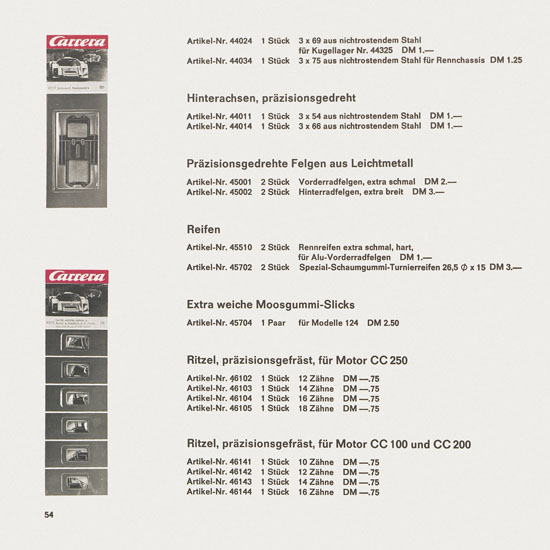 Seite 56 Carrera Katalog 1967-1968