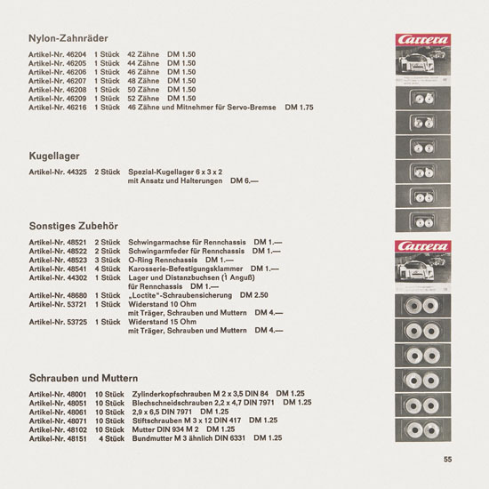 Carrera Katalog 1967-1968