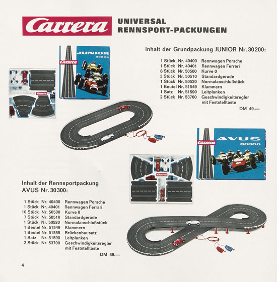 Carrera Katalog 1968-1969