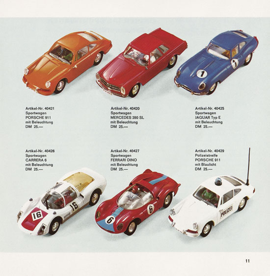 Carrera Katalog 1968-1969