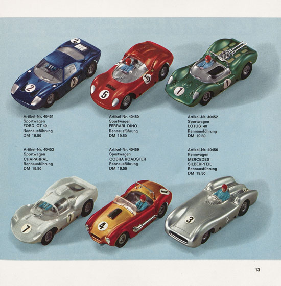 Carrera Katalog 1968-1969