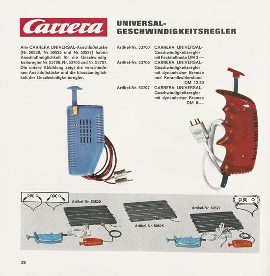 Carrera Katalog 1968-1969