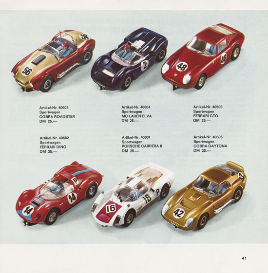 Carrera Katalog 1968-1969