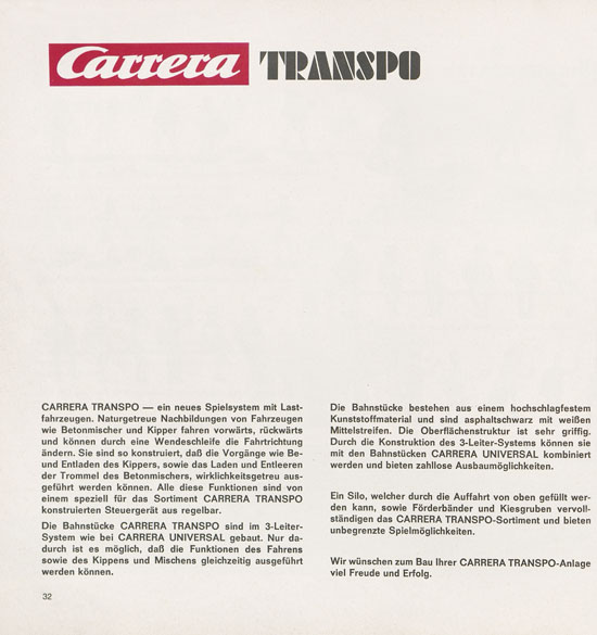 Carrera Katalog 1970-1971