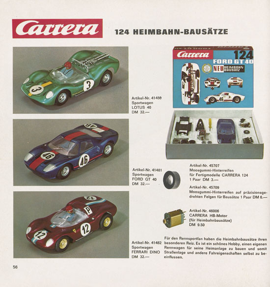 Carrera Katalog 1970-1971