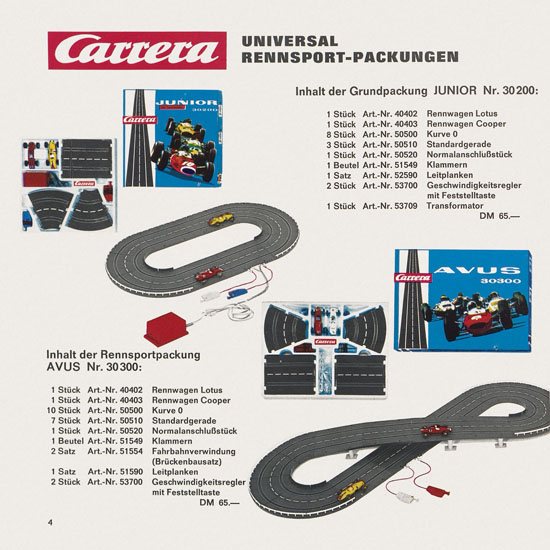 Seite 6 Carrera Katalog 1971-1972
