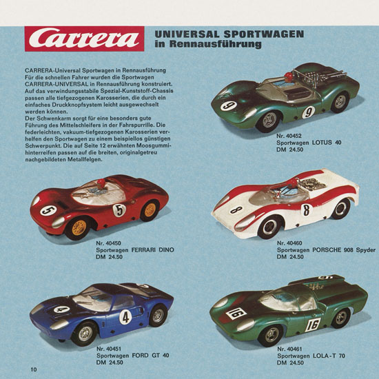 Seite 12 Carrera Katalog 1971-1972