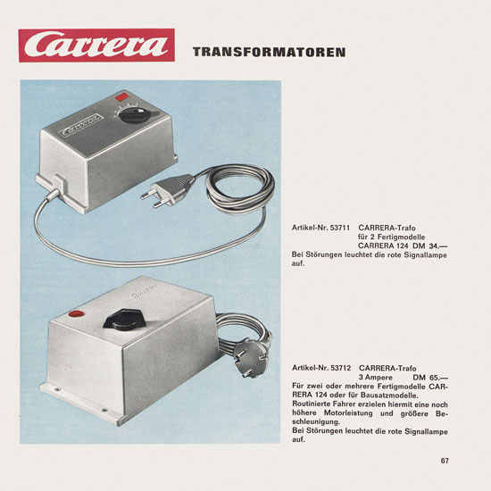 Seite 69 Carrera Katalog 1971-1972