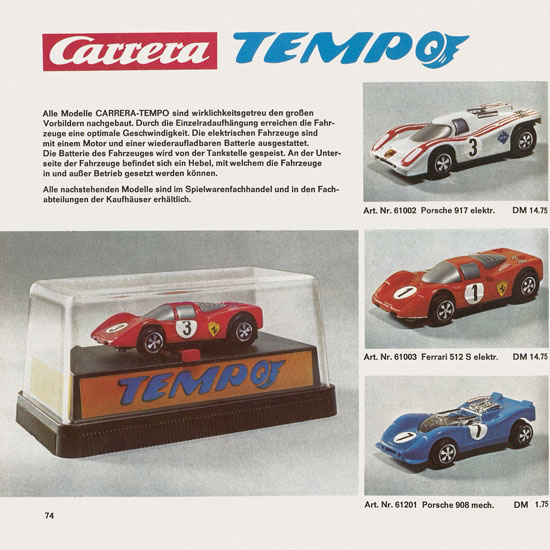 Seite 76 Carrera Katalog 1971-1972