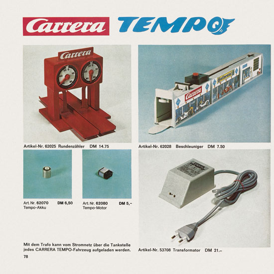 Carrera Katalog 1971-1972