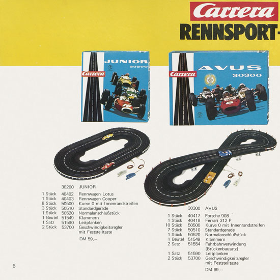 Seite 6 Carrera Katalog 1972-1973