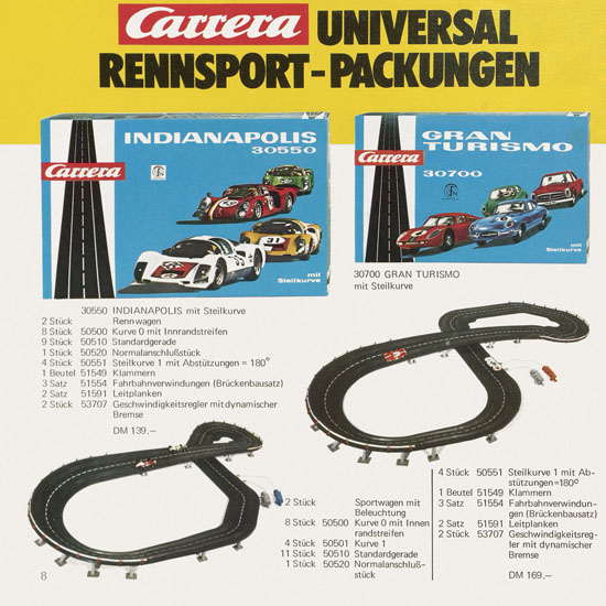 Seite 8 Carrera Katalog 1972-1973