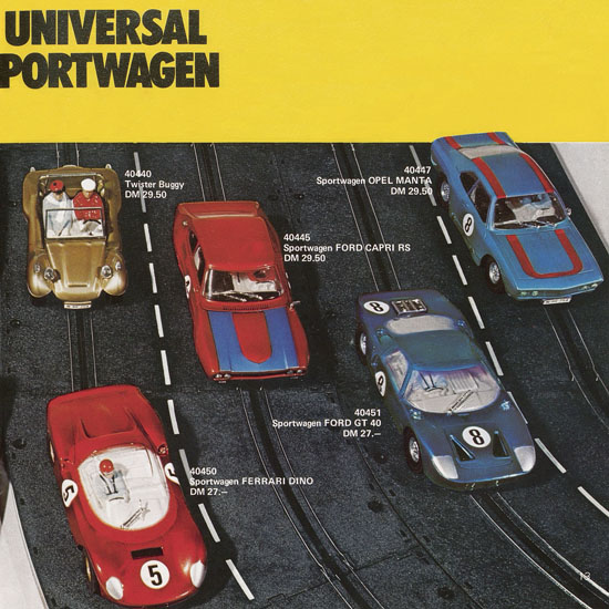 Seite 13 Carrera Katalog 1972-1973
